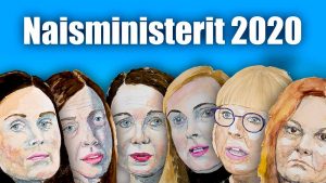 Naisministerit 2020 akvarelleina